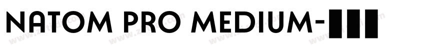Natom Pro Medium字体转换 Natom Pro Medium字体转换
